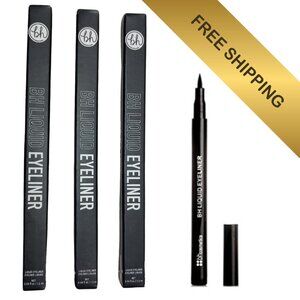 BH Cosmetics Liquid Eye Liner, 0.4 Ounce Black/Noir New in Box Set of 3